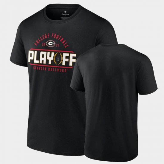 College Football University of Georgia 2021 Playoff Kickoff Men Black T-Shirt 456392-164