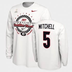 #5 Adonai Mitchell 2021 National Champions University of Georgia Expression Men's White T-Shirt 525779-232