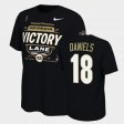 #18 JT Daniels 2021 National Champions Georgia Locker Room Mens Black T-Shirt 680210-190