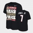 #7 Marvin Jones Jr. 2022 National Champions UGA Bulldogs Men's Black T-Shirt 987052-209