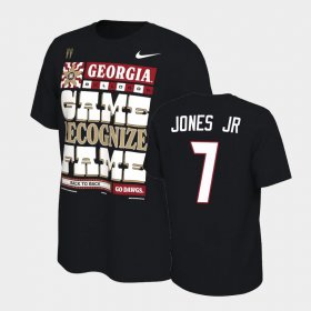 #7 Marvin Jones Jr. 2022 National Champions UGA Bulldogs Men's Black T-Shirt 987052-209