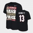 #13 Stetson Bennett 2022 National Champions UGA Men Black T-Shirt 226796-229