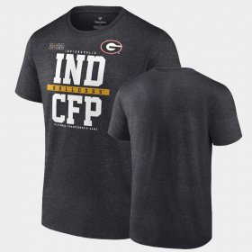College Football Georgia Bulldogs 2022 National Championship Playoff Men Charcoal T-Shirt 792531-781