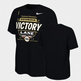 College Football University of Georgia 2021 CFP National Champions Locker Room Men Black T-Shirt 808682-996
