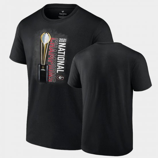 College Football Georgia 2021 CFP National Champions Trophy Mens Black T-Shirt 294985-958