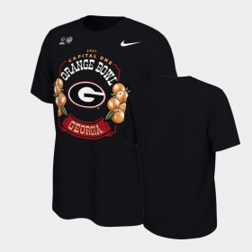 College Football Georgia 2021 Orange Bowl Illustrated Men's Black T-Shirt 294904-708