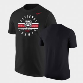 2022 National Champions Georgia Bulldogs Circle Men's Black T-Shirt 933253-713