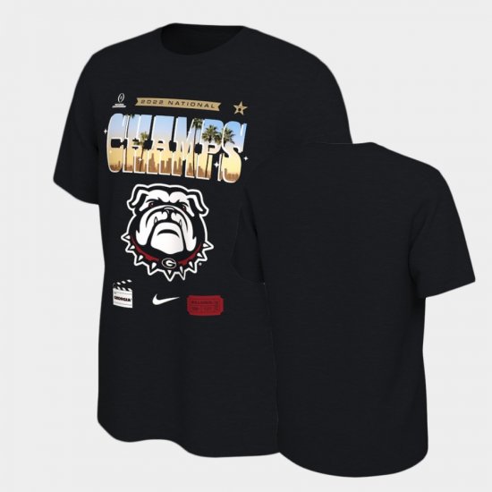 2022 National Champions UGA Local Men\'s Black T-Shirt 993115-775