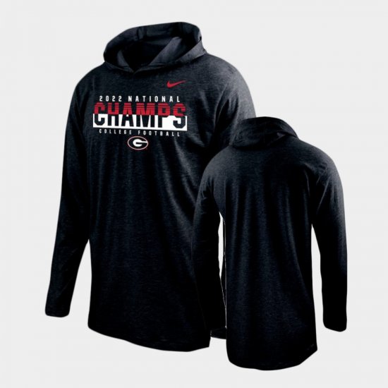 2022 National Champions UGA Long Sleeve Mens Black Hoodie 511781-932