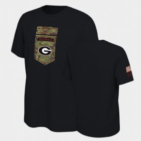 Veterans UGA Men Black Camo T-Shirt 854539-564