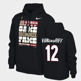 #12 Brock Vandagriff 2022 National Champions University of Georgia Men's Black Hoodie 396148-803