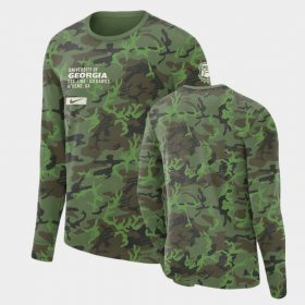 Military UGA Bulldogs Long Sleeve Men's Camo T-Shirt 579879-398