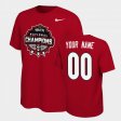 #00 Custom 2021 National Champions Georgia Bulldogs Celebration Men Red T-Shirt 356446-949