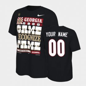 #00 Custom 2022 National Champions Georgia Bulldogs Mens Black T-Shirt 983785-313