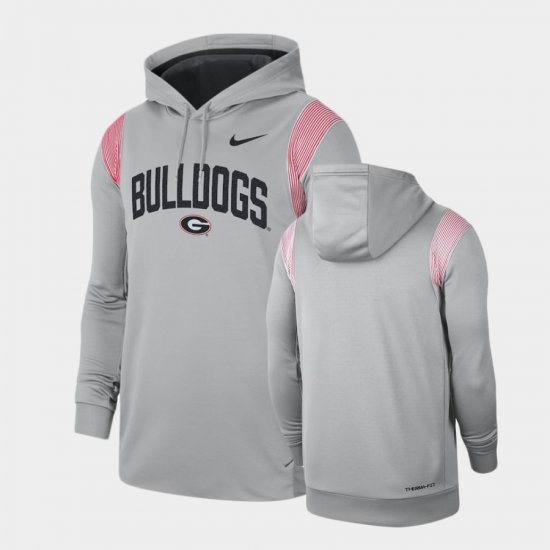 2022 Game Day Sideline Georgia Bulldogs Men Gray Hoodie 246154-495