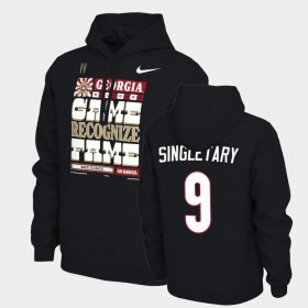 #9 Jaheim Singletary 2022 National Champions Georgia Bulldogs Mens Black Hoodie 556476-578