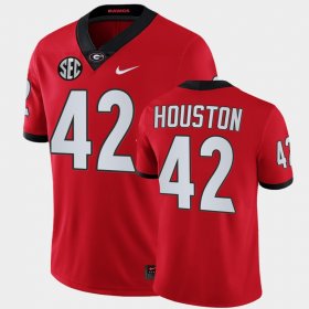 #42 Justin Houston College Football University of Georgia Alumni Men's Red Jersey 312034-897