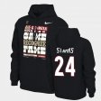 #24 Malaki Starks 2022 National Champions UGA Bulldogs Mens Black Hoodie 472076-309