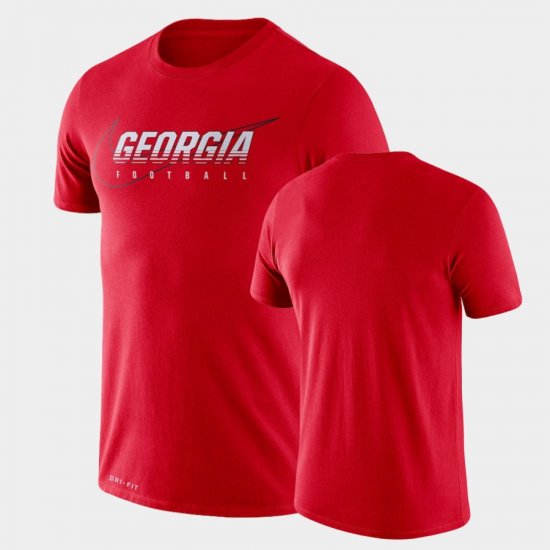 Facility Performance UGA Men Red T-Shirt 372110-657