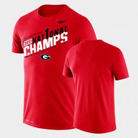 College Football UGA Bulldogs 2021 CFP National Champions Sla Men's Red T-Shirt 789783-287