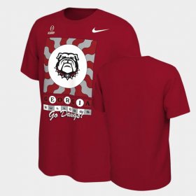 College Football University of Georgia 2022 Playoff Media Night Mens Red T-Shirt 753994-136