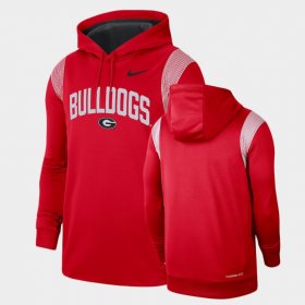 2022 Game Day Sideline Georgia Bulldogs Mens Red Hoodie 735361-749