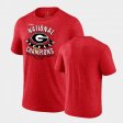 2022 National Champions UGA Cornerback Men's Red T-Shirt 392698-638