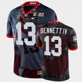 #13 Stetson Bennett College Football Georgia 2022 National Championship Decisive Highlights Men black Jersey 923930-235