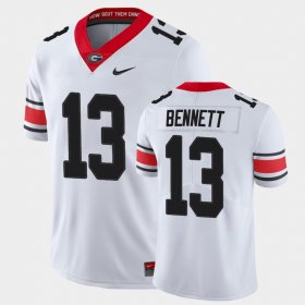 #13 Stetson Bennett UGA Bulldogs Alternate Game Men's White Jersey 410737-230