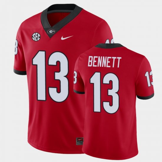 #13 Stetson Bennett Game UGA Bulldogs Men Red Jersey 557243-783