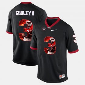 #3 Todd Gurley II Player Pictorial UGA Bulldogs Men's Black Jersey 331549-918