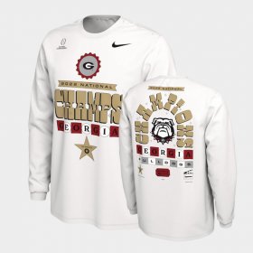 2022 National Champions Georgia Celebration Men's White T-Shirt 723092-362