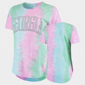 Tie Dye Georgia Bulldogs Bay Women Rainbow T-Shirt 535315-128