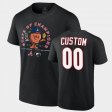 #00 Custom University of Georgia x Atlanta Braves 2021 State of Champions Peach Men's Black T-Shirt 327637-924