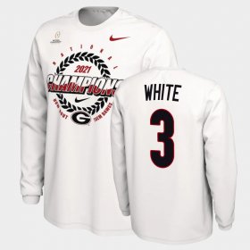 #3 Zamir White 2021 National Champions Georgia Expression Mens White T-Shirt 122327-541