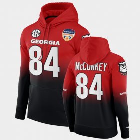 #84 Ladd McConkey 2021 Orange Bowl UGA Color Crash Men's Black Red Hoodie 547097-872