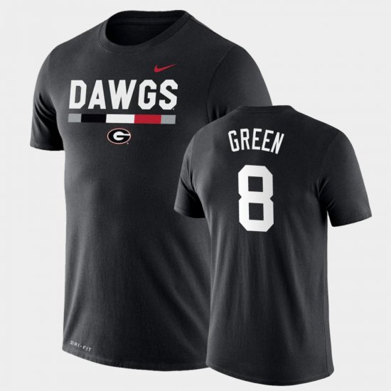 #8 A.J. Green Team DNA UGA Bulldogs Legend Performance Men\'s Black T-Shirt 848733-579