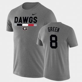 #8 A.J. Green Team DNA Georgia Bulldogs Legend Performance Mens Heathered Gray T-Shirt 274411-333