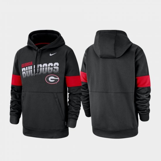 Performance University of Georgia Pullover Mens Black Hoodie 670586-603