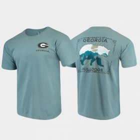 State Scenery University of Georgia Comfort Colors Mens Blue T-Shirt 361969-600