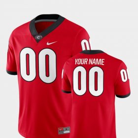 #00 Custom College Football Georgia Bulldogs 2018 Game Men Red Jersey 164532-159