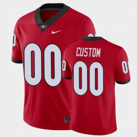 #00 Custom College Football University of Georgia Alumni Player Men's Red Jersey 609527-393