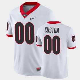 #00 Custom Game Georgia College Football Mens White Jersey 135951-350
