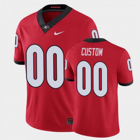 #00 Custom Limited Georgia Mens Red Jersey 213027-324