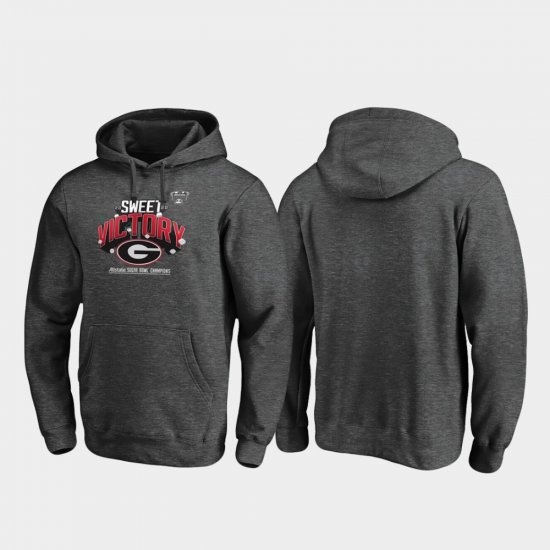 2020 Sugar Bowl Champions Georgia Bulldogs Receiver Mens Heather Gray Hoodie 804087-645