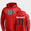 #33 Ian Donald-McIntyre Game Ball Georgia Football Men Red Hoodie 643524-978