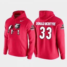 #33 Ian Donald-McIntyre Vault Logo Club UGA College Football Pullover Men Red Hoodie 799000-179