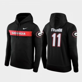 #11 Jake Fromm Sideline Seismic UGA Bulldogs Football Performance Men Black Hoodie 829039-688