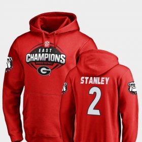 #2 Jayson Stanley 2018 SEC East Division Champions UGA Football Mens Red Hoodie 975737-961