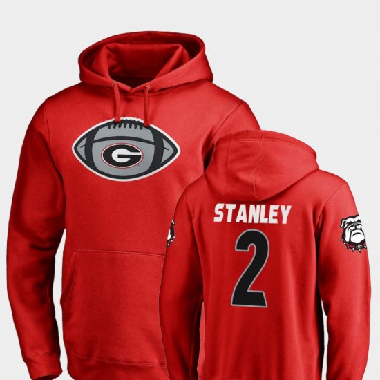 #2 Jayson Stanley Game Ball Georgia Bulldogs Football Men\'s Red Hoodie 118820-793